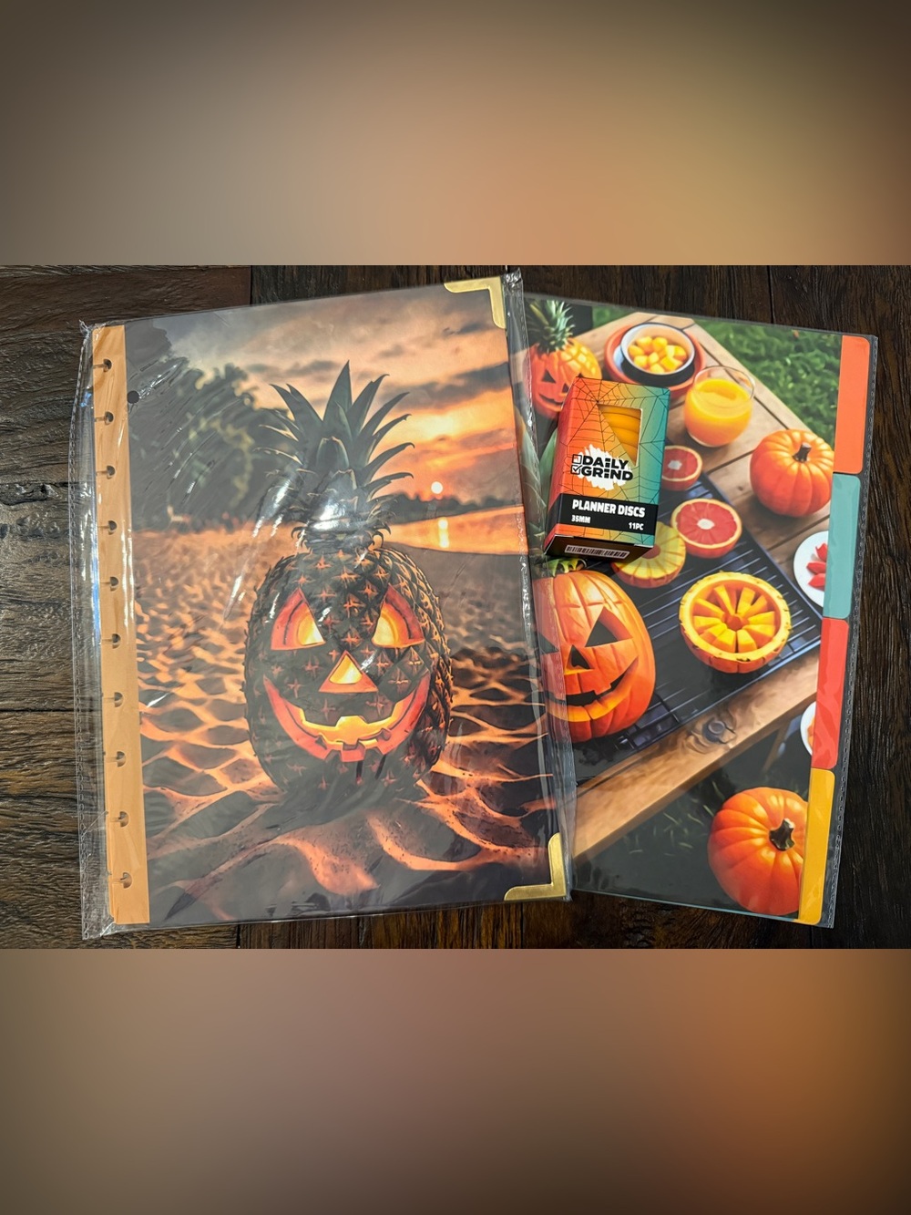 Brand New The Daily Grind Summerween Halloween Planner Cover and Dividers